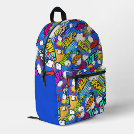Farbige Comic-Blasen Bedruckter Rucksack