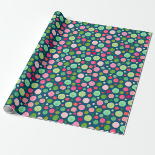 Farbige Confetti Dots Geschenkpapier