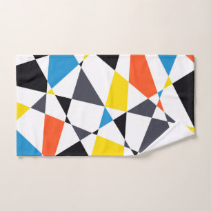 Farbige, coole, trendige, moderne geometrische For Handtuch