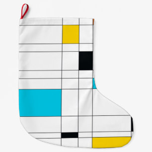 Farbige, coole, trendige, moderne Illustrationskun Großer Weihnachtsstrumpf