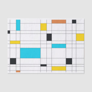 Farbige, coole, trendige, moderne Illustrationskun Seidenpapier