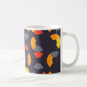 Farbige, coole, trendige, moderne, urbane kreisför kaffeetasse