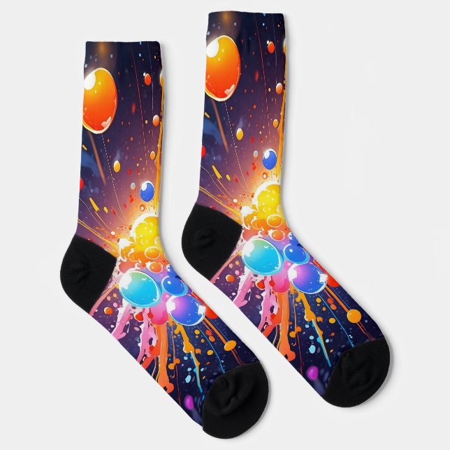 Farbige Crew Socken (Rechts)