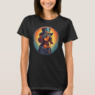 Farbige Dackel Hund Vater Mama Bester Hund T-Shirt