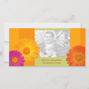 Farbige Daisy-Blume Personalisiertes FamilienOster Feiertagskarte