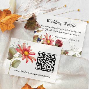 Farbige Daisy-Wildblume Begleitkarte