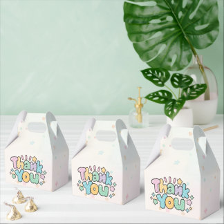 Farbige Dankeschön-Geschenkbox Geschenkschachtel