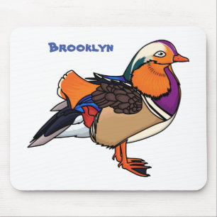 Farbige Darstellung der Mandarinenente Mousepad