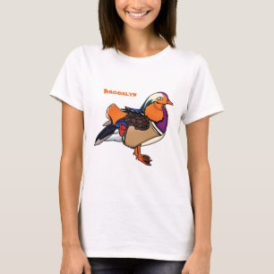 Farbige Darstellung der Mandarinenente T-Shirt