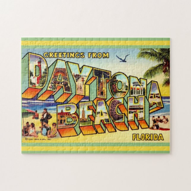 Farbige Daytona Beach 11x14 Puzzle (Horizontal)