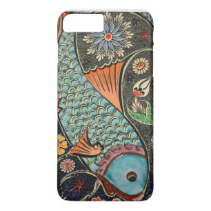 Farbige Dekorative Mosaik Blumen Fisch Kunst Desig Case-Mate iPhone Hülle