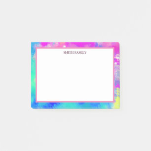 Farbige Diagonalstreifen Retro Post-it Klebezettel