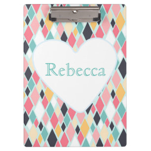 Farbige Diamanten Klemmbrett