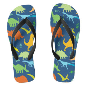Farbige Dinosaurier Flip Flops