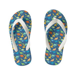 Farbige Dinosaurier Kinderbadesandalen
