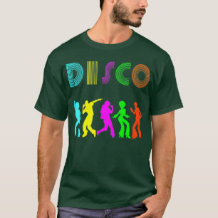 Farbige Disco Roller Disco Vintage Retro 1970er T-Shirt
