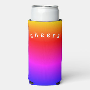 Farbige Dosenkühler Cheers - Benutzerdefinierter T Selters Dosenkühler