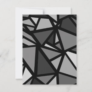 Farbige Dreiecke 6 Mitteilungskarte