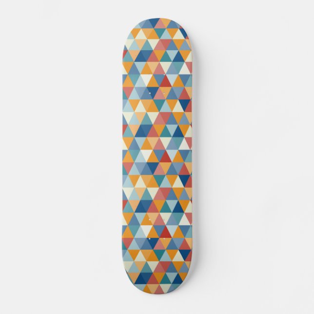 Farbige Dreiecke A Skateboard (Vorderseite)