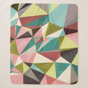 Farbige Dreiecke, Abstrakte geometrische Formen. Sherpadecke