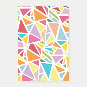 Farbige Dreiecke Post-it Klebezettel