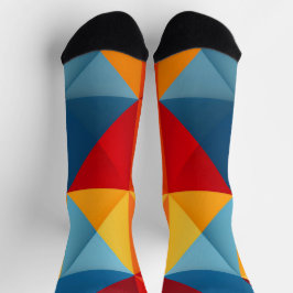 Farbige Dreiecke Socken