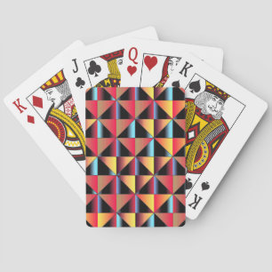 Farbige Dreiecke Spielkarten