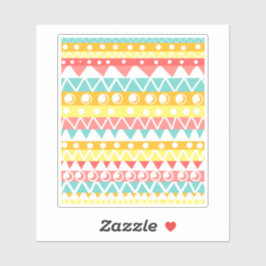 Farbige Dreiecke und Kreise Aufkleber