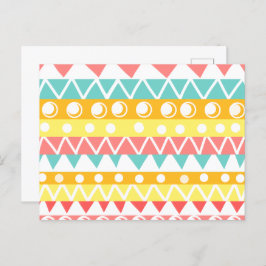 Farbige Dreiecke und Kreise Postkarte