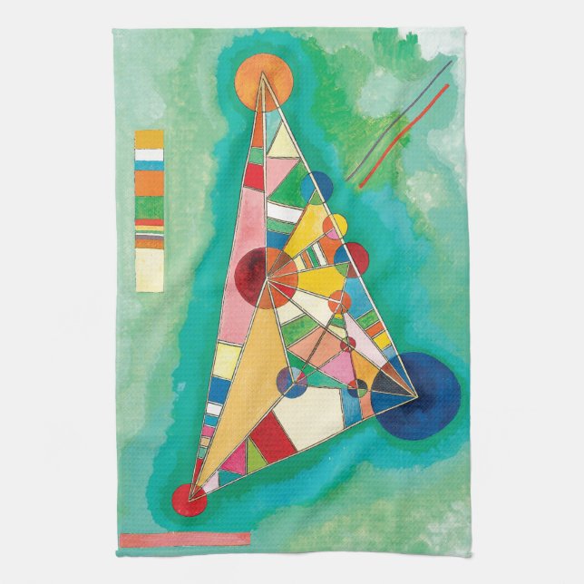 Farbige Dreiecke von Wassily Kandinsky Handtuch (Vertikal)