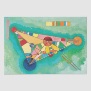 Farbige Dreiecke von Wassily Kandinsky Seidenpapier