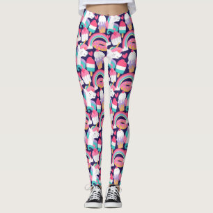 Farbige Einhorn Leggings