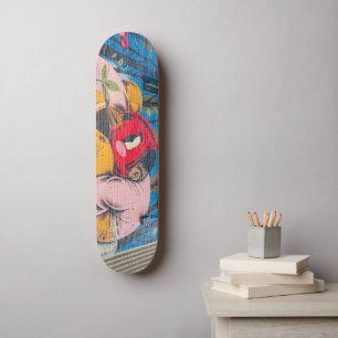 Farbige, einzigartige Graffiti Skateboard