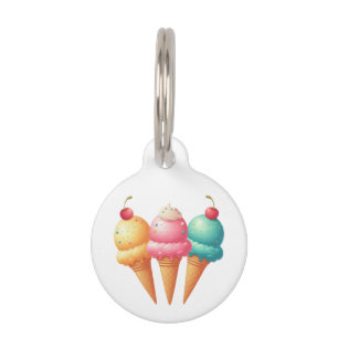 Farbige Eiscreme Haustiermarke