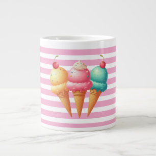 Farbige Eiscreme Jumbo-Tasse