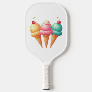 Farbige Eiscreme Pickleball Schläger