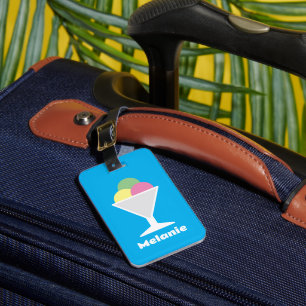 Farbige Eiscreme-Sorbet-Kind-Reisegepäckanhänger Gepäckanhänger