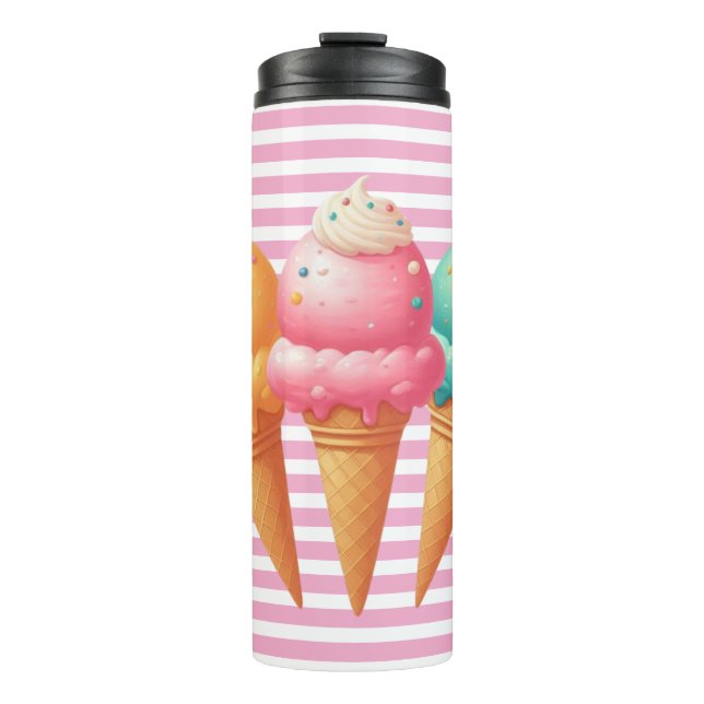 Farbige Eiscreme Thermosbecher (Vorderseite)
