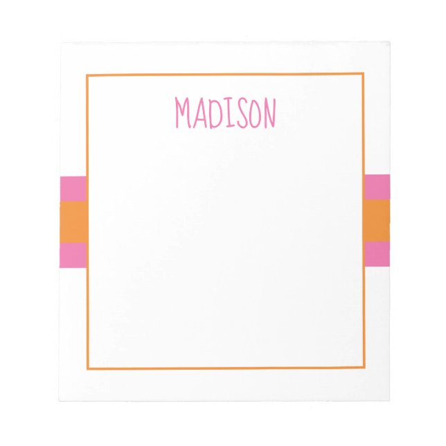 Farbige Elemente - Personalisierter Editor für Fla Notizblock (Vorderseite)