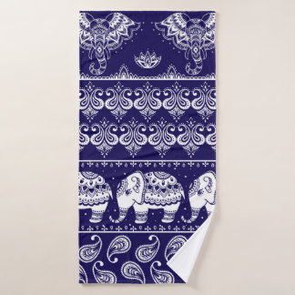 Farbige ethnisch nahtlose Stammesmuster Badehandtuch