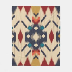 Farbige ethnisch nahtlose Stammesmuster Fleecedecke