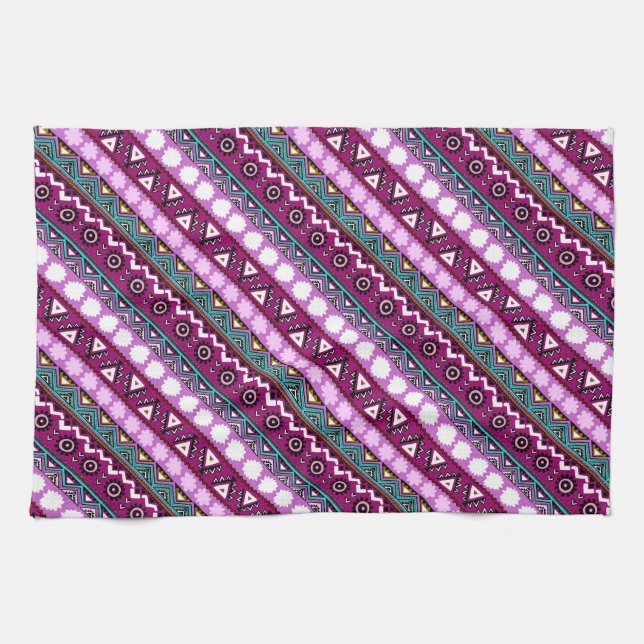Farbige ethnische Muster Handtuch (Horizontal)