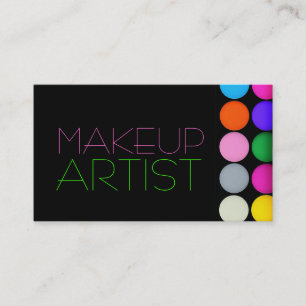 Farbige Eyeshadow Palette MakeUp Artist Cosmetics Visitenkarte