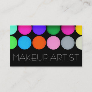 Farbige Eyeshadow Palette MakeUp Artist Cosmetics Visitenkarte