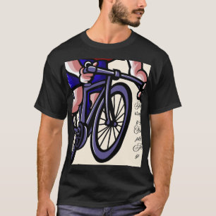 Farbige Fahrrad-Kunst – Fröhliche Fahrt & Kreative T-Shirt