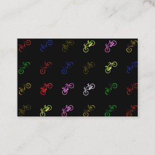 Farbige Fahrräder Visitenkarte