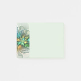 Farbige Fantasie Moderne Abstrakte Blume Fraktal Post-it Klebezettel