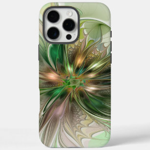 Farbige Fantasie Moderne Abstrakte Fraktale Blume iPhone 16 Pro Max Hülle