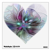 Farbige Fantasie Moderne Fraktale Blume Herz
