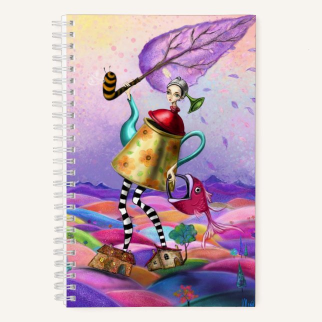 Farbige Fantasie-Notizbuch Notizbuch (Vorderseite)